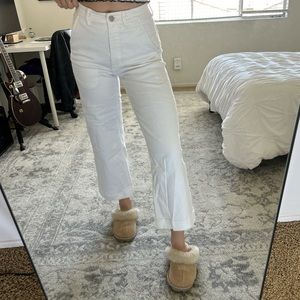 Everlane White Wide Leg Jeans